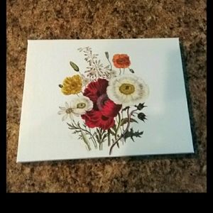 Canvas with flower print